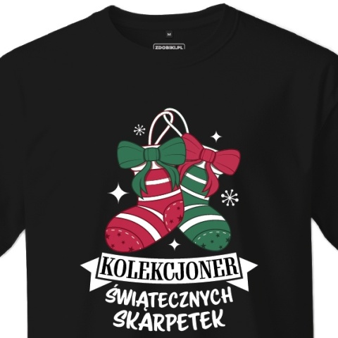 T-shirt Unisex "Kolekcjoner świątecznych skarpetek"