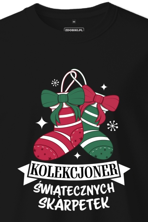 T-shirt Unisex "Kolekcjoner świątecznych skarpetek"
