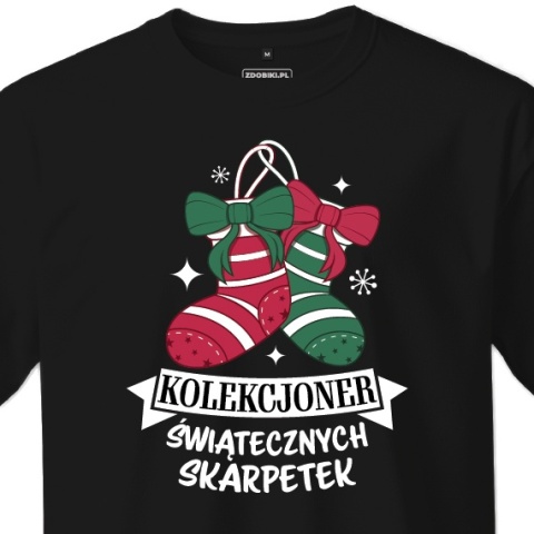 T-shirt Unisex "Kolekcjoner świątecznych skarpetek" T-shirt Unisex "Kolekcjoner świątecznych skarpetek"