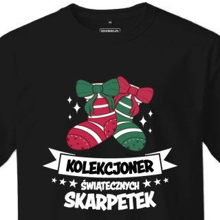 T-shirt Unisex "Kolekcjoner świątecznych skarpetek"