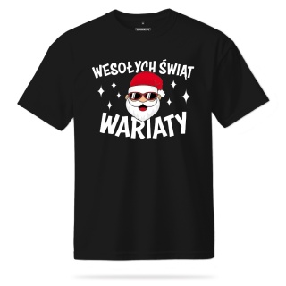 T-shirt Unisex "Mikołaj - Wesołych Świąt Wariaty"