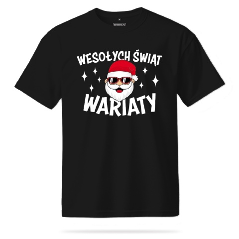 T-shirt Unisex "Mikołaj - Wesołych Świąt Wariaty" T-shirt Unisex "Mikołaj - Wesołych Świąt Wariaty"
