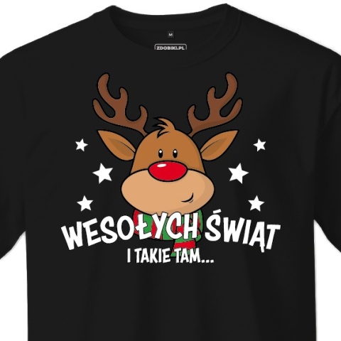 T-shirt Unisex "Renifer - Wesołych Świąt i takie tam..." T-shirt Unisex "Renifer - Wesołych Świąt i takie tam..."