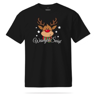 T-shirt Unisex "Renifer - Wesołych Świąt"