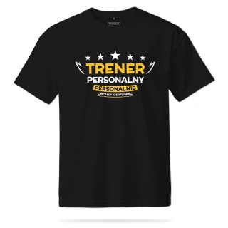 T-shirt Unisex "Trener personalny, personalnie ćwiczący cierpliwość"