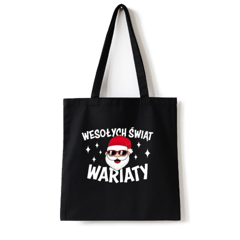 Torba bawełniana 38 x 42 cm "Wesołych świąt wariaty"